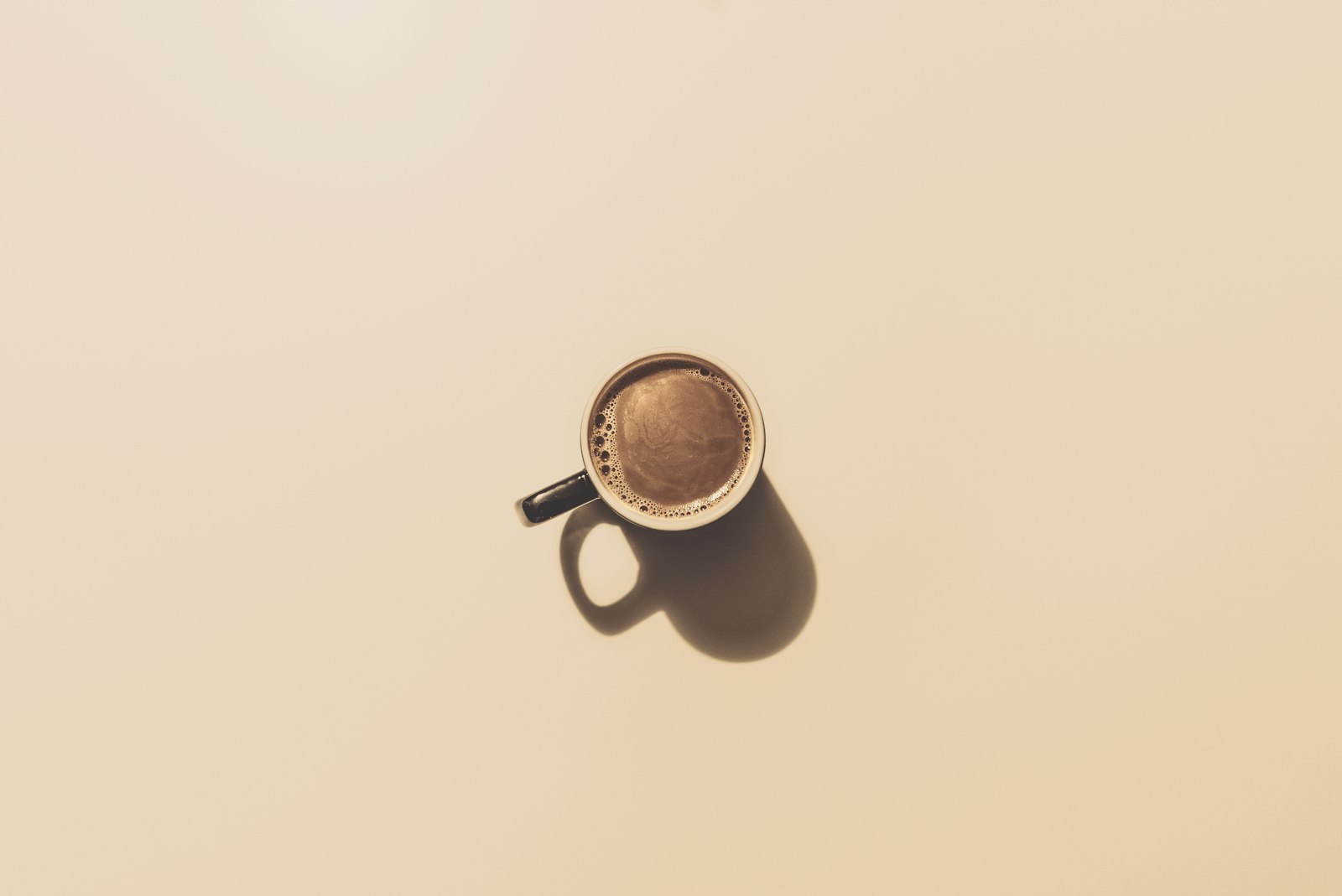 Brown ceramic teacup