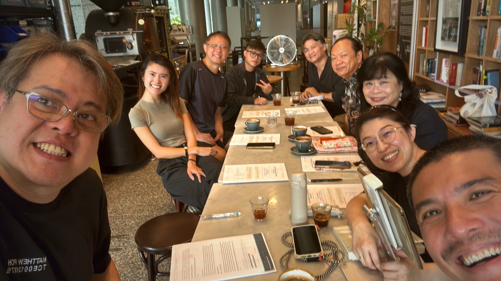 The TCE Academy team gathered over coffee